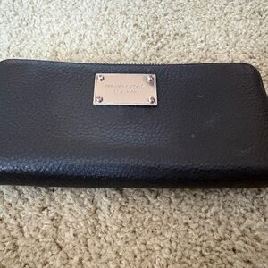 Michael Kors Black Zip-Around Wallet